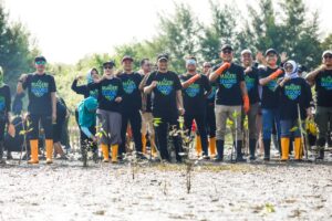 Tanam Mangrove Serentak yang Diikuti Gubernur Luthfi, Memecahkan Rekor Muri