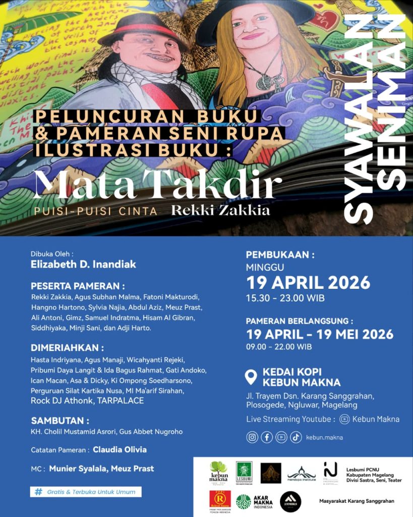 Syawalan Seniman 2026 di Magelang, Buku “Mata Takdir” Karya Rekki Zakkia Resmi Diluncurkan